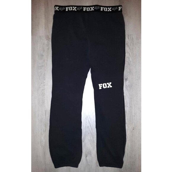 Vintage Y2k Fox Racing Logo Black Sweatpants Joggers Size Small Fox Riders Co. - Picture 5 of 9